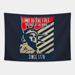 Land of the free, because of the brave Tapestry