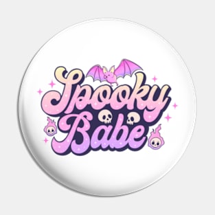 Spooky Babe - Halloween Chic Tee Pin