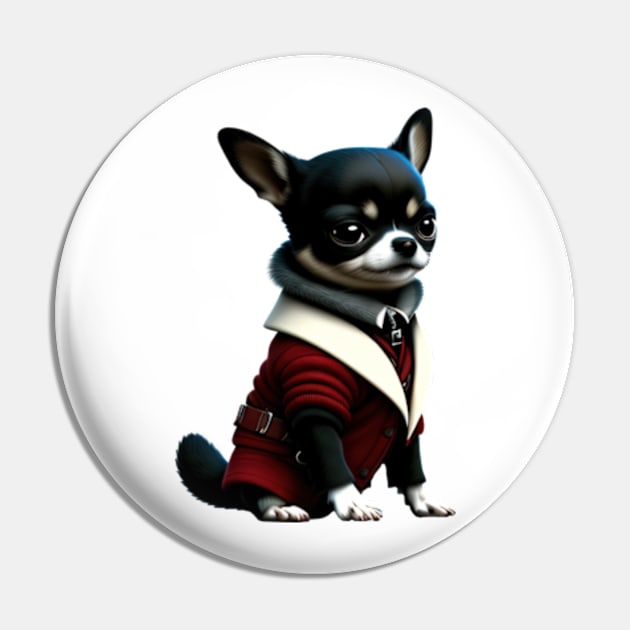 Chihuahua gentleman Pin by IDesign23