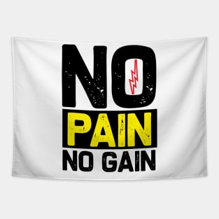 No Pain Go Gain Tapestry