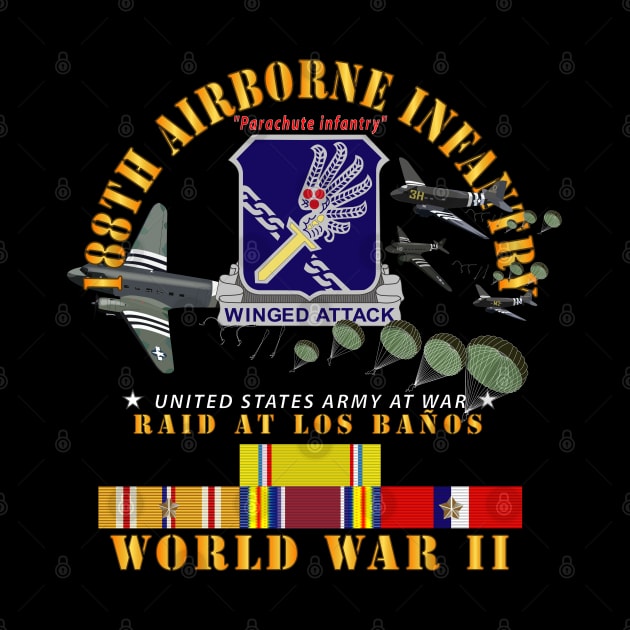 188th Airborne Infantry - Raid at Los Baños W Jumpers - WWII w PAC SVC X 300 by twix123844