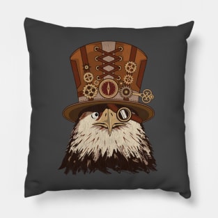 Steampunk Animal Eagle Vintage Art Gift Pillow