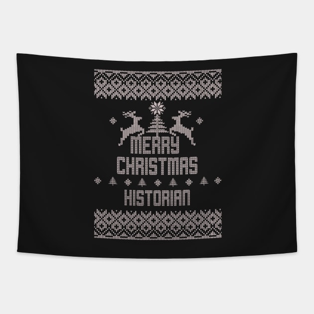 Merry Christmas HISTORIAN Tapestry by ramiroxavier