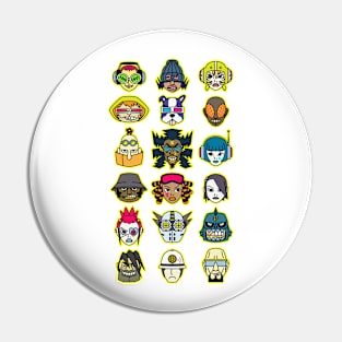 Jet Set Radio Characters (colors) Pin