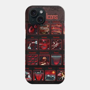 Debuff Icons Collection Phone Case