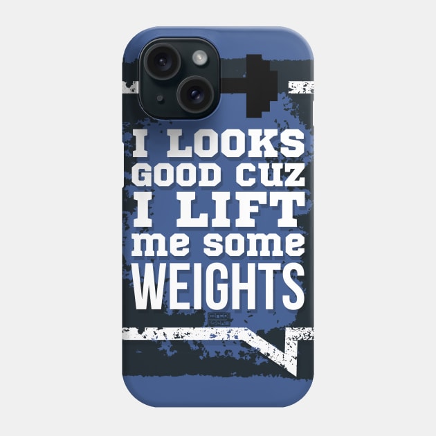 FUNNY LOOKS SO GOOD I LIFT SOME WEIGHTS GYM FITNESS Phone Case by porcodiseno