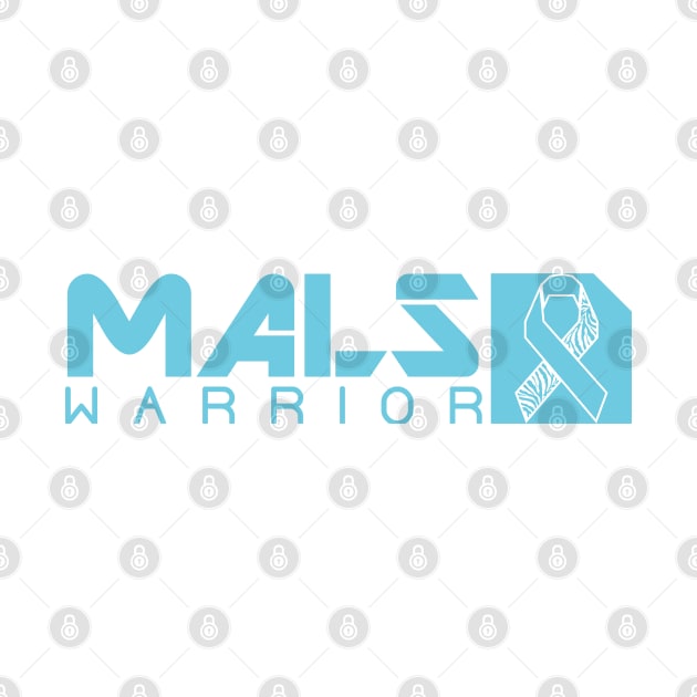 Median Arcuate Ligament Syndrome MALS Warrior (Teal Wide) by NationalMALSFoundation