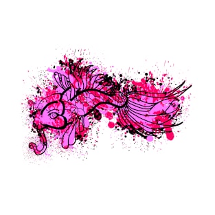 Pink Koi Splash T-Shirt