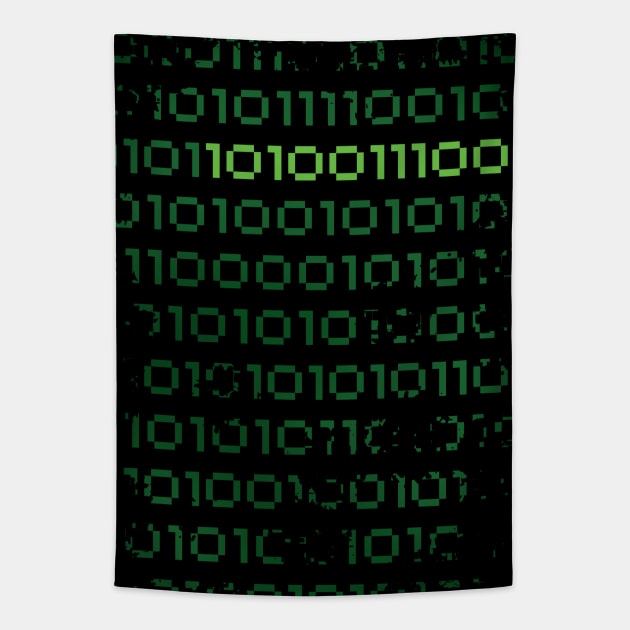 Binary 1337 Tapestry by robinlund