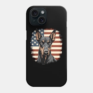 Doberman Pinscher 4th of July Phone Case