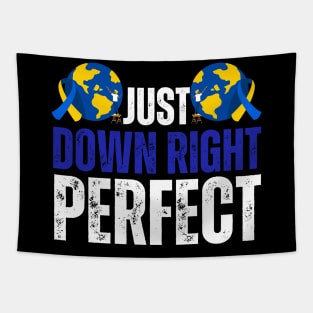 Down Right Perfect Down Syndrome Awareness Tapestry