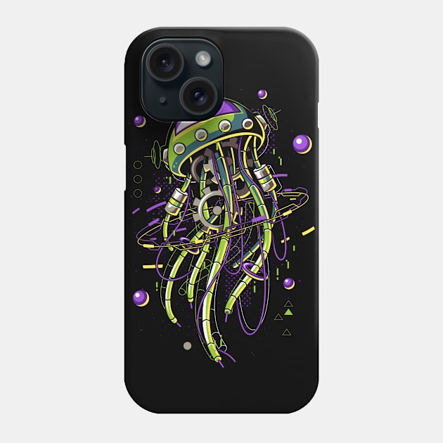 Machine Jellyfish Phone Case by anggatantama