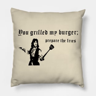 Inigo Montoya Burger Pillow