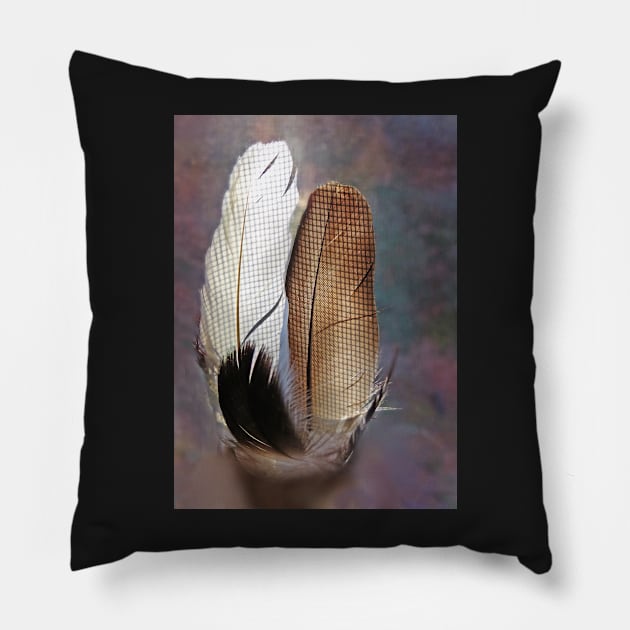 Feathers Pillow by EileenMcVey