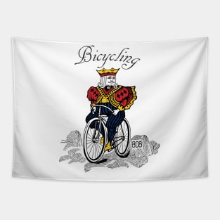 bicycling king Tapestry