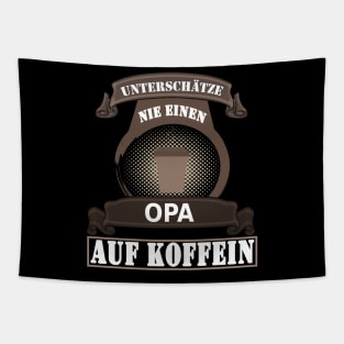 Opa Rente Kaffee Geschenk Vater Koffein Tapestry