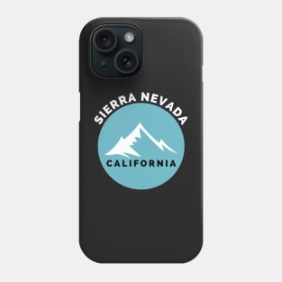 Sierra Nevada California - Sierra Nevada Ski Snowboard Mountain California Yosemite Travel Phone Case