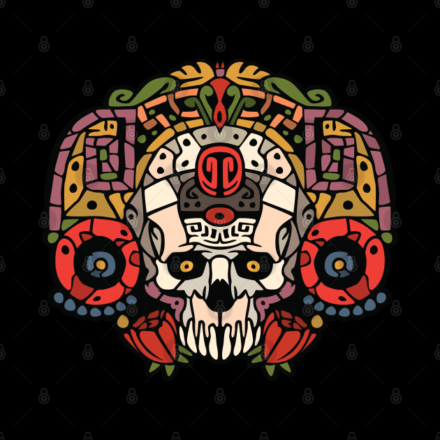 Azteca Skull by Sauher