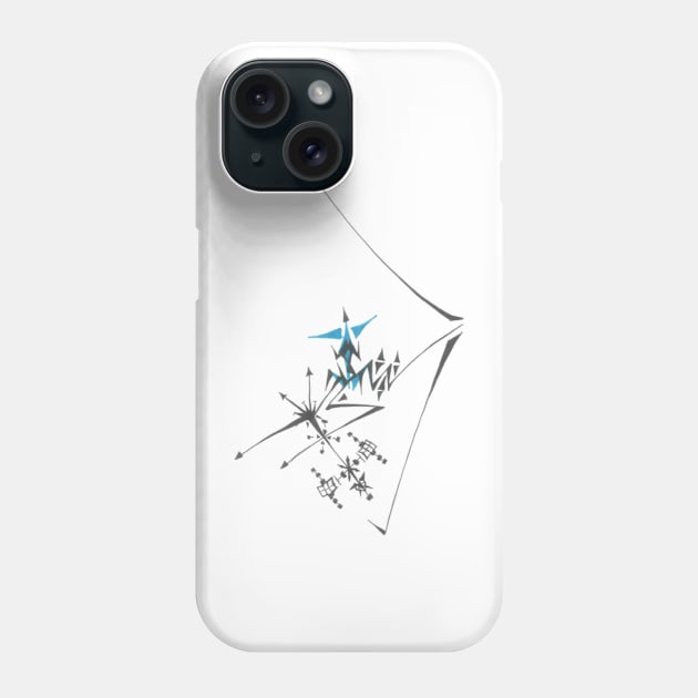 140 Unique Blue Black White Colorful Abstract Phone Case by Unique Black White Colorful Abstract Art