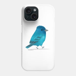 Indigo Bunting Bird Phone Case