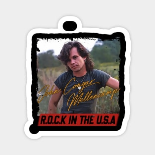 Retro Portrait Mellencamp Rock In The USA Magnet