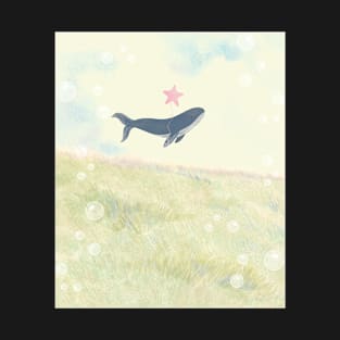 Whale in the field T-Shirt