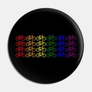 Rainbow Bicycles Pin