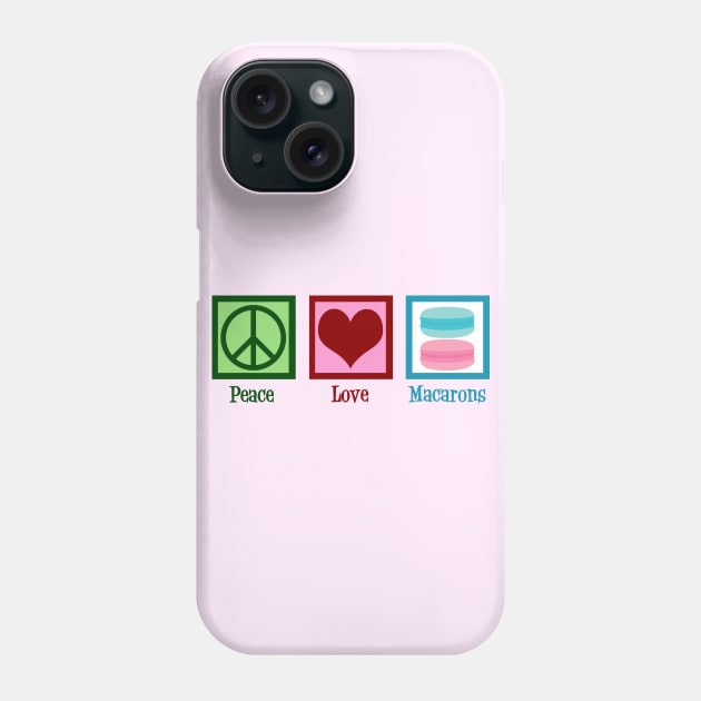 Peace Love Macarons Phone Case by epiclovedesigns