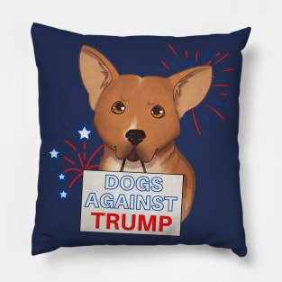 Dogs Against Trump Pillow