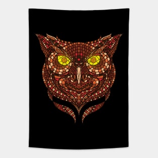 Owl Mosaic Tapestry