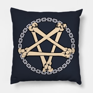 BONE PENTAGRAM Pillow