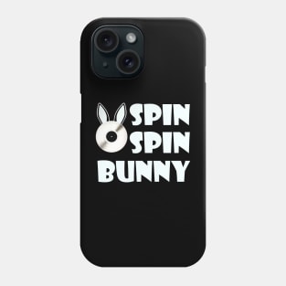 SpinSpinBunny Main Square Logo - Super Light Blue Lettering Phone Case