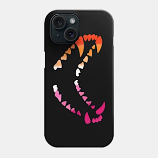 Wolf Teeth Pride: Lesbian Pride Phone Case