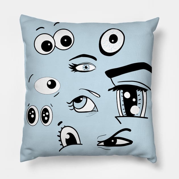 The Eyes Have It Pillow by Patsi Nahmi Designs