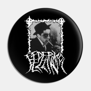 The Fellini Metal Portrait Pin