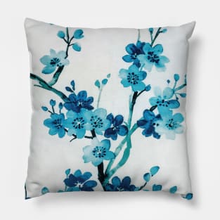 Blue floral pattern Pillow