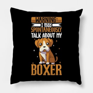 Boxer lover Pillow