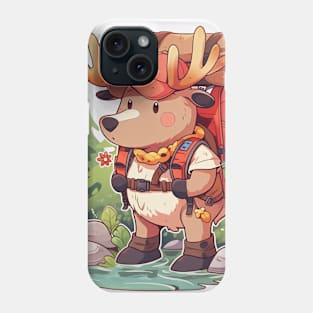 Hiking Moose Phone Case