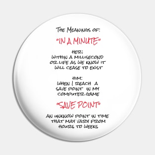 The Meanings of  "In a Minute" Pin