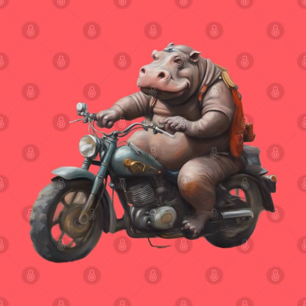 Hippo Bike Rider by CS77