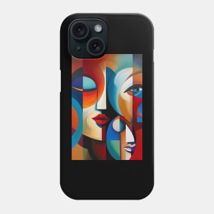 Abstract Faces Art Print Phone Case