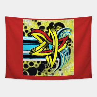 Dancing Inter-dimensional Star Serene Bee Tapestry