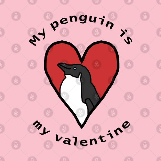 My Penguin is My Valentine by ellenhenryart