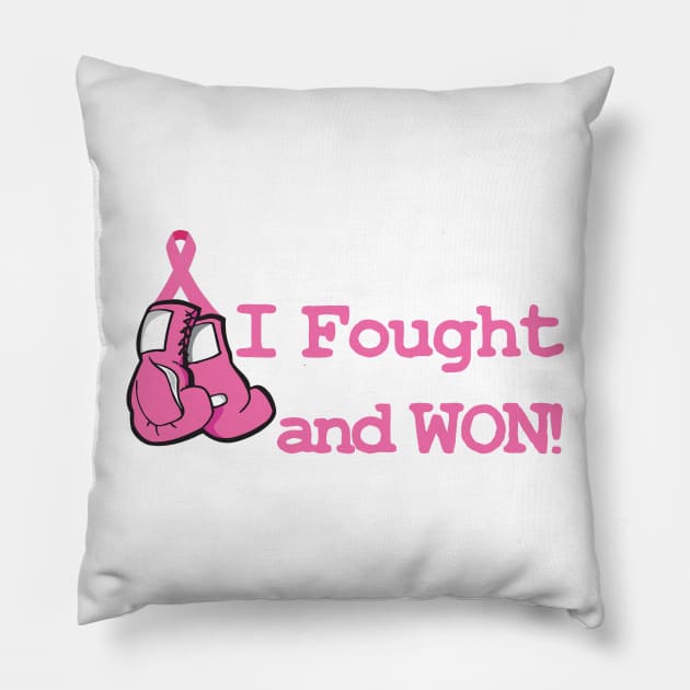 I Fought and Won! Pillow by rachaelroyalty