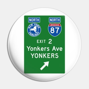 New York Thruway Northbound Exit 2: Yonkers Avenue Pin