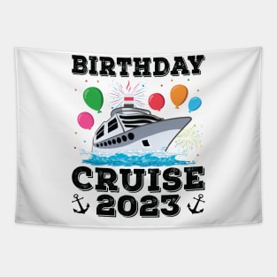 Birthday Cruise Squad Birthday Party Tee Cruise Squad 2023 Tapestry