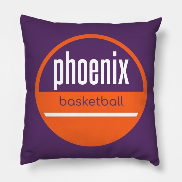 phoenix suns basketball Pillow by BVHstudio