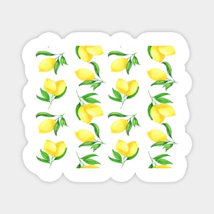 Lemon Pattern Magnet