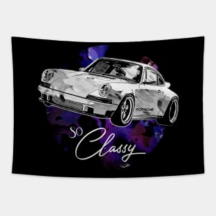 Classic Automotive Retro Car Tuning Car Tapestry