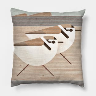 Snowy Plover Pillow